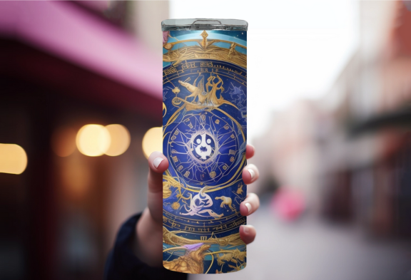 Zodiac Signs Chart Tumbler Design