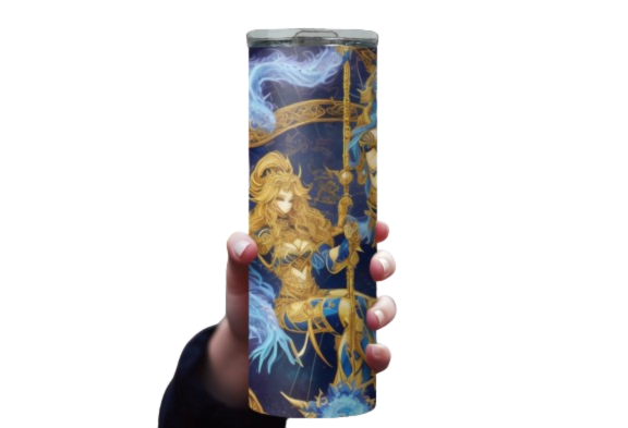 Pisces Zodiac Sign Tumbler Design